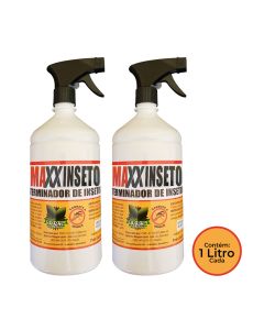Kit 2 Exterminadores de Escorpiões Baratas e Outros Maxxinseto Power 1 Litro - 100% Natural