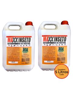 Kit 2 Exterminadores de Insetos Maxxinseto Power 5 Litros - 100% Natural