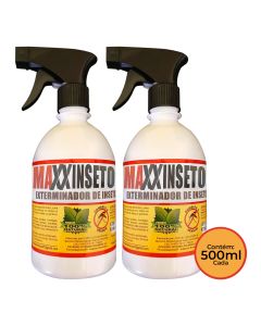 Kit 2 Exterminadores de Insetos Maxxinseto Power 500 Ml - 100% Natural
